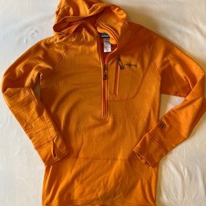 Patagonia hooded thermal sweatshirt.